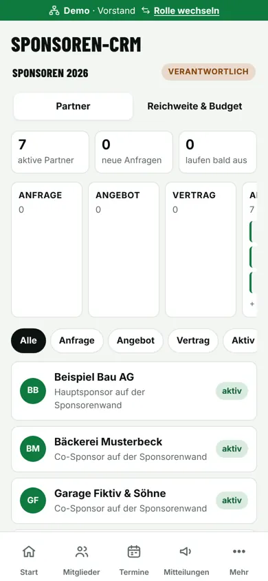 Bildschirm: Sponsoren
