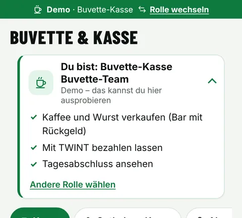 Vorschau: Startseite Buvette-Kasse