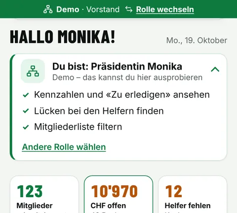 Vorschau: Startseite Vorstand