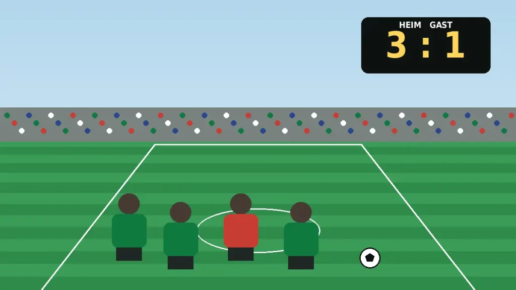 Illustration 3:1-Heimsieg gegen den FC Beispielhausen